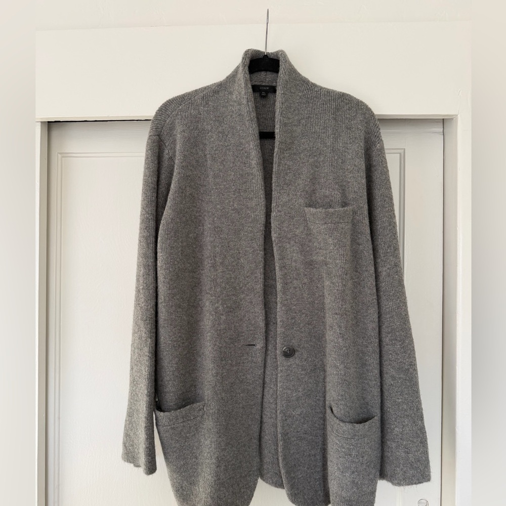 J. CREW. Shawl collar cardigan sweater.